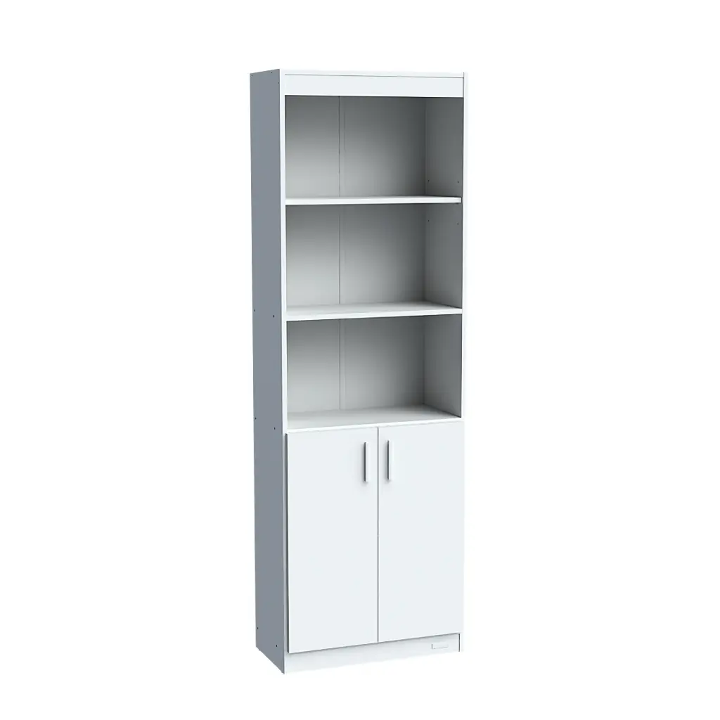 Biblioteca Mosconi Con Estantes Y Puertas Repisa