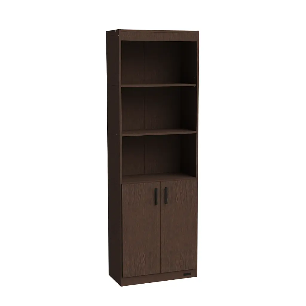 Biblioteca Con Estantes Y Puertas Mosconi Melamina