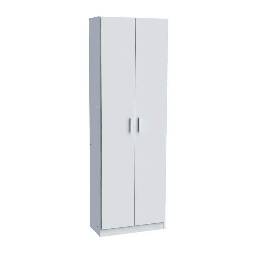 Biblioteca Con Puertas Completas Melamina Estantes Interior