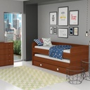 Cama Nido Doble 1 Plaza Mosconi Nature Infantil Juvenil