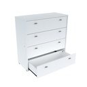 Cómoda Cajonero Mosconi Nature 4 Cajones Melamina