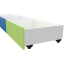 Kit 3 Cajones Bajo Cama Mosconi Nature Melamina Colores