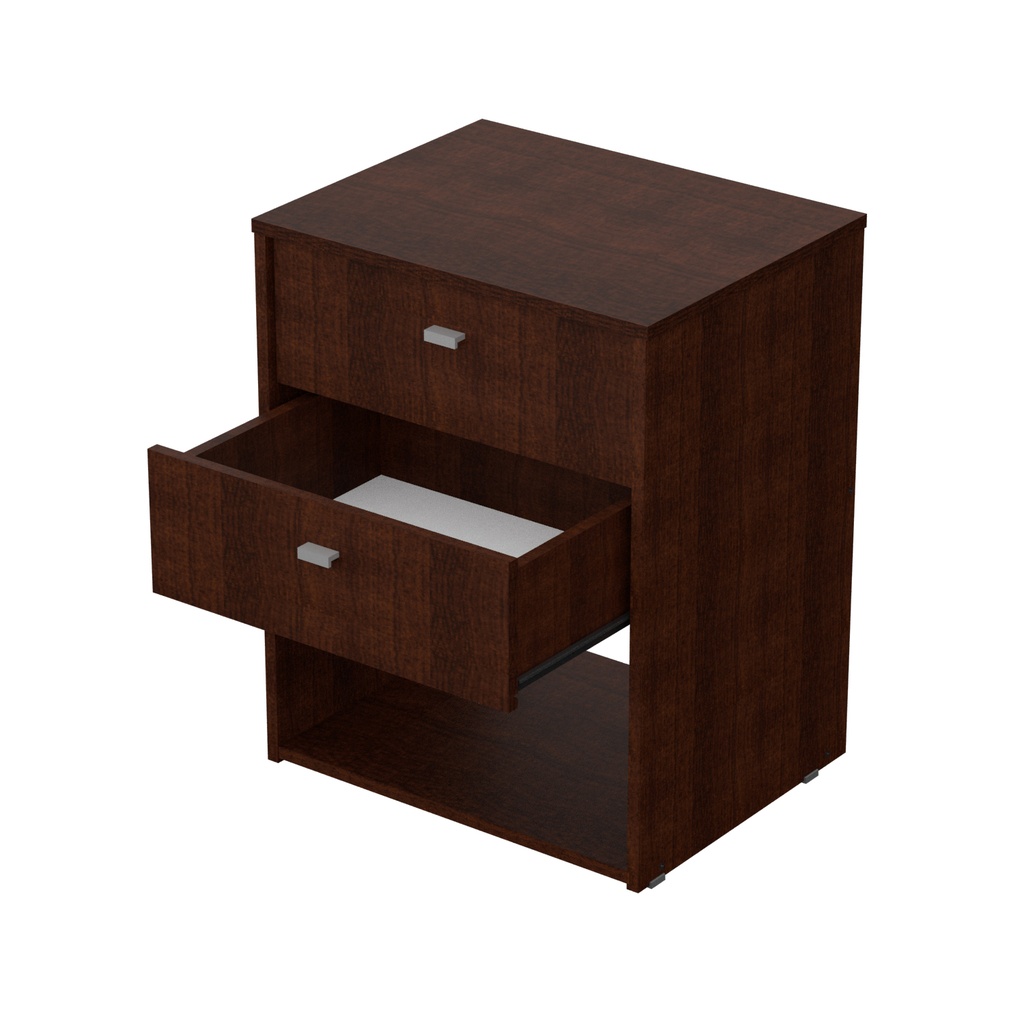 Mesa De Luz 2 Cajones Nature Melamina