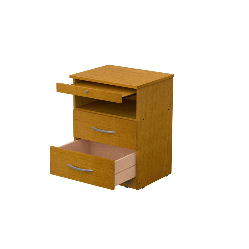 Mesa De Luz 2 Cajones Mosconi Con Bandeja Desayunador