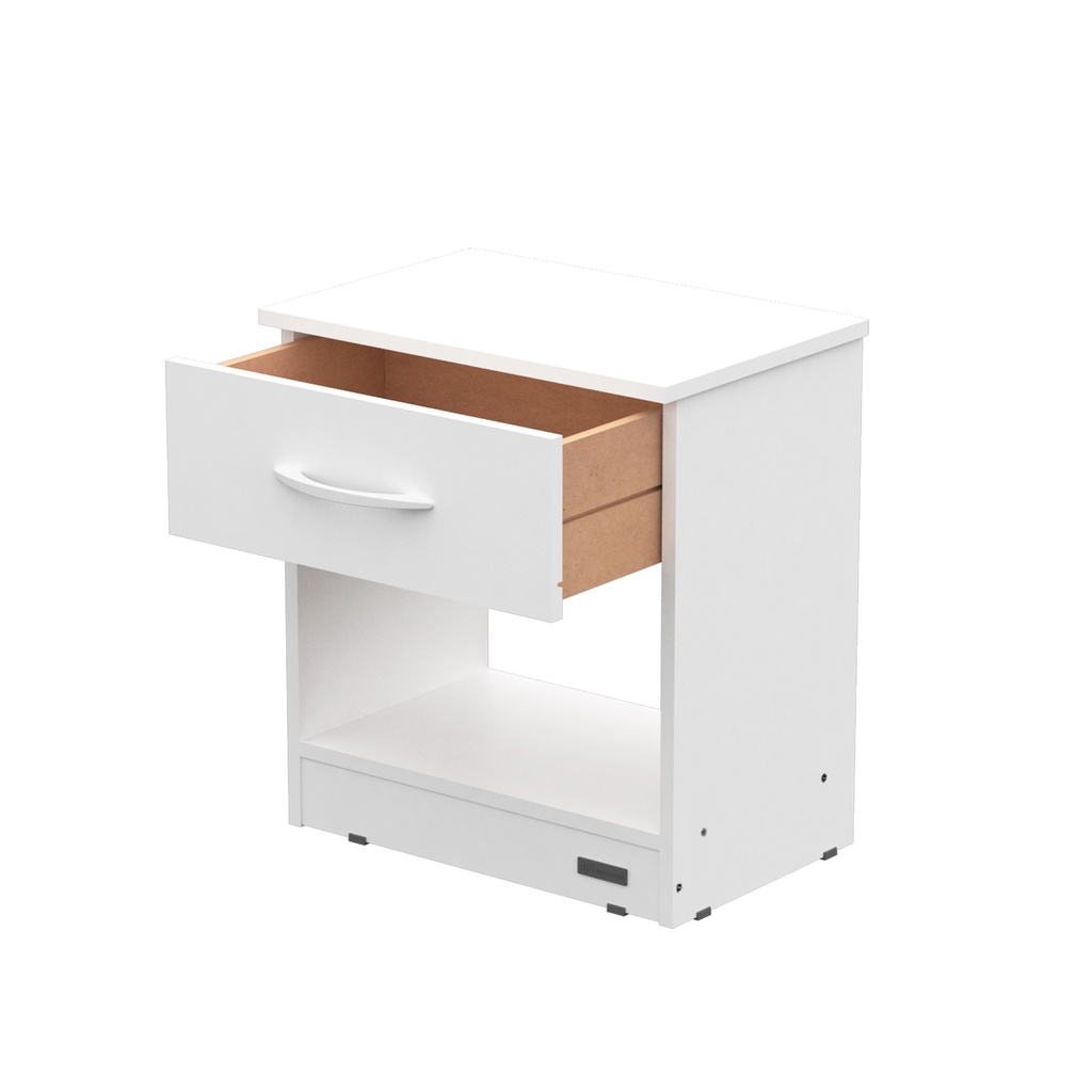 Mesa De Luz 1 Cajón Blanca Mosconi Super Express Juvenil