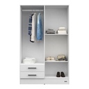 Placard Ropero 4 Puertas Melamina Dakar Mosconi