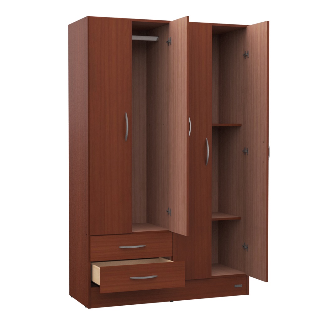 Ropero Placard 4 Puertas Mosconi Express 2 Cajones