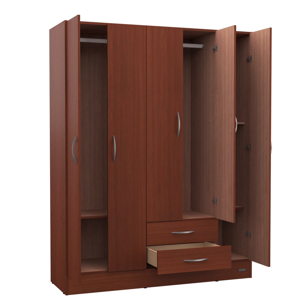 Ropero Placard 5 Puertas Mosconi Express 2 Cajones