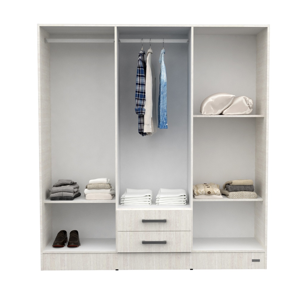 Placard Ropero 6 Puertas Melamina Mosconi Dakar