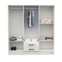 Placard Ropero 6 Puertas Melamina Mosconi Dakar