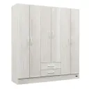 Ropero Placard Mosconi 6 Puertas Blanco Express 2 Cajones