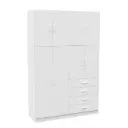 Placard Ropero 8 Puertas 4 Cajones Con Baulera Dakar