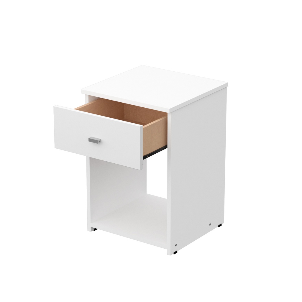 Mesa De Luz 1 Cajón Dakar Zero Melamina Dormitorio