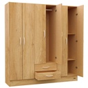 Placard 6 Puertas 2 Cajones Pack