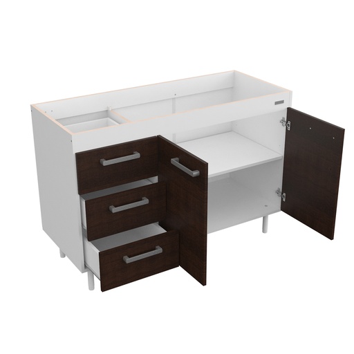 Bajo Mesada Sin Bacha Mueble Cocina Mosconi Express 1,20 Mts