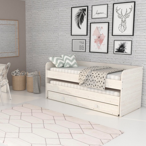 Cama Nido Doble 1 Plaza Mosconi Nature Infantil Juvenil