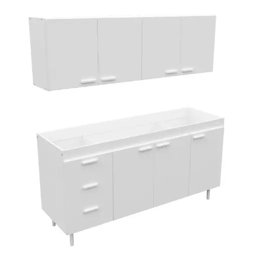 Combo Mueble De Cocina 1,60 Mts. Mosconi Sin Bacha