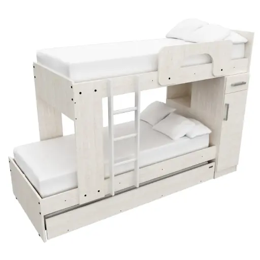 Cama Cucheta Superpuesta Triple Mosconi Dormitorio Infantil