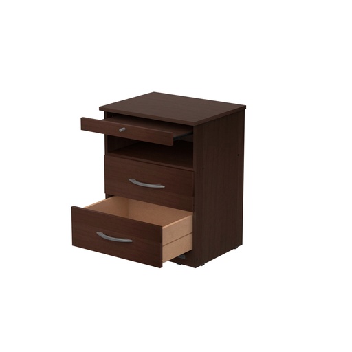 Mesa De Luz 2 Cajones Mosconi Con Bandeja Desayunador