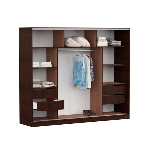 Placard 3 Puertas Corredizas Dakar 2,20 Mts. Guía Suave