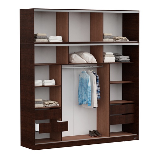 Placard 3 Puertas Corredizas Con Baulera 2,20 Mts. Dakar