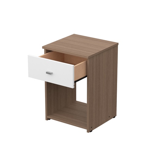 Mesa De Luz 1 Cajón Dakar Zero Melamina Dormitorio