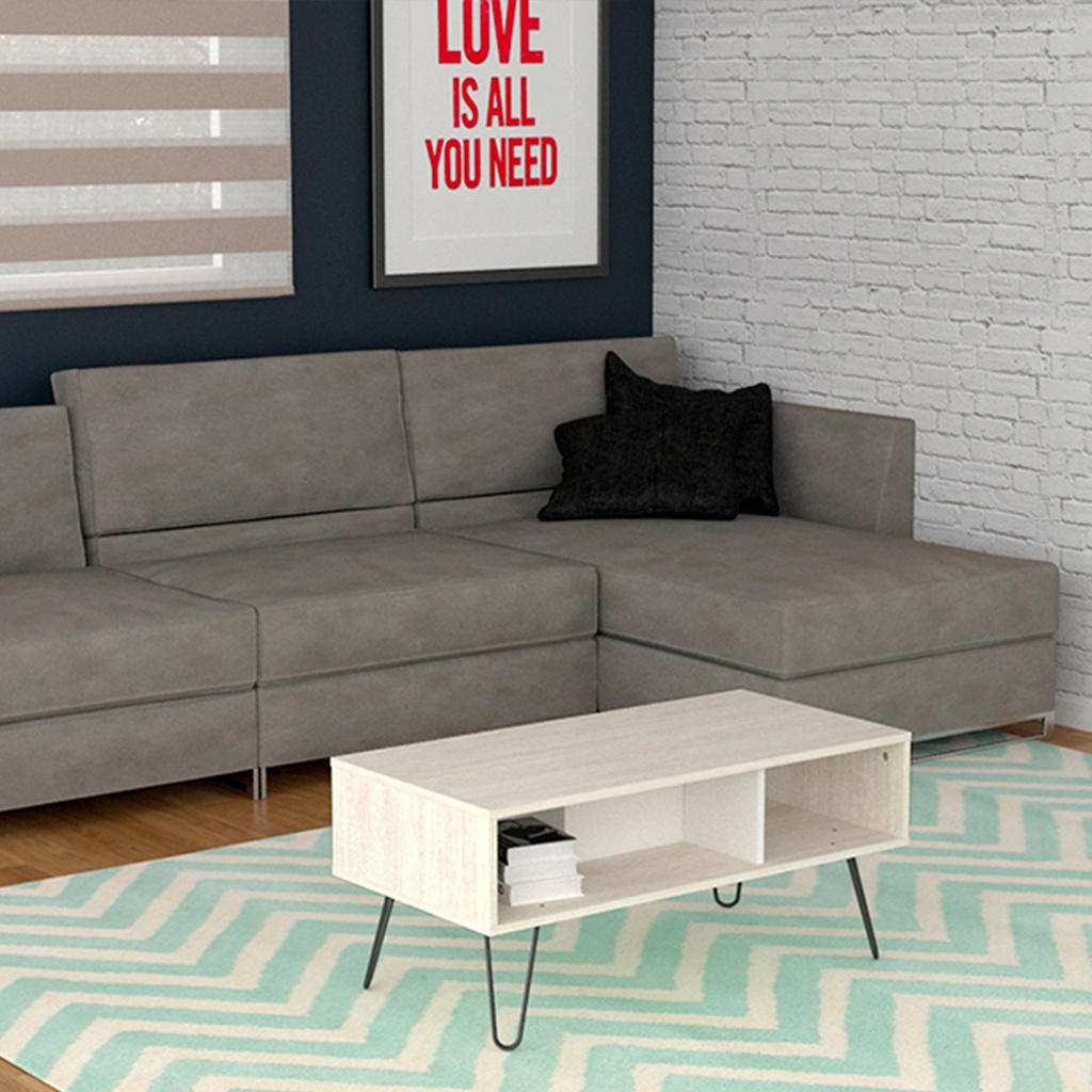 Mesa Ratona Living Mesa De Centro Nórdica Patas Hierro