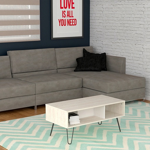 Mesa Ratona Living Mesa De Centro Nórdica Patas Hierro