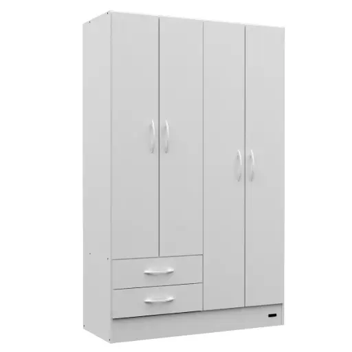 Placard 4 Puertas 2 Cajones Pack
