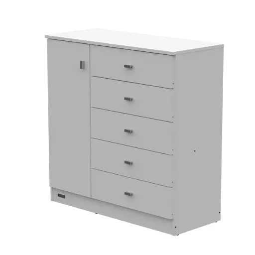 Comoda Pack 5 Cajones 1 Puerta