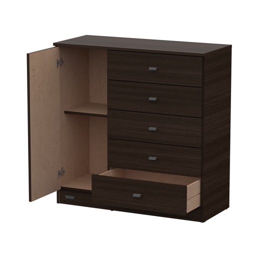 Comoda Pack 5 Cajones 1 Puerta